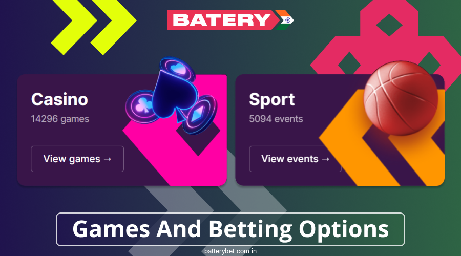 About the casino and betting in Batery Bet India